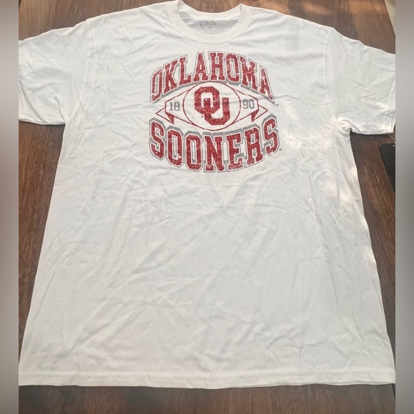 OU Oklahoma University Sooners White T-Shirt Size XL New With Tags - Picture 2 of 5